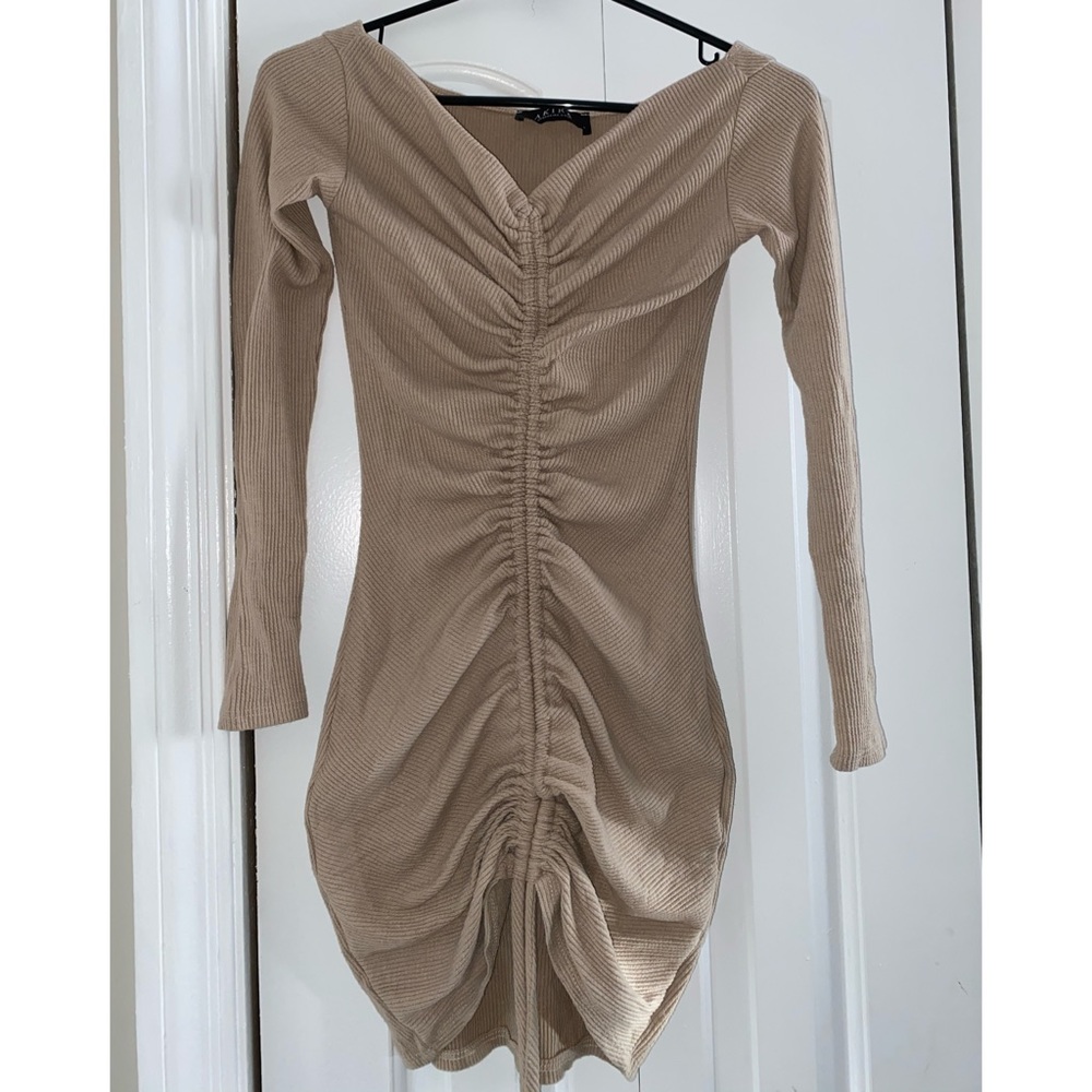 Off the shoulder mini dress